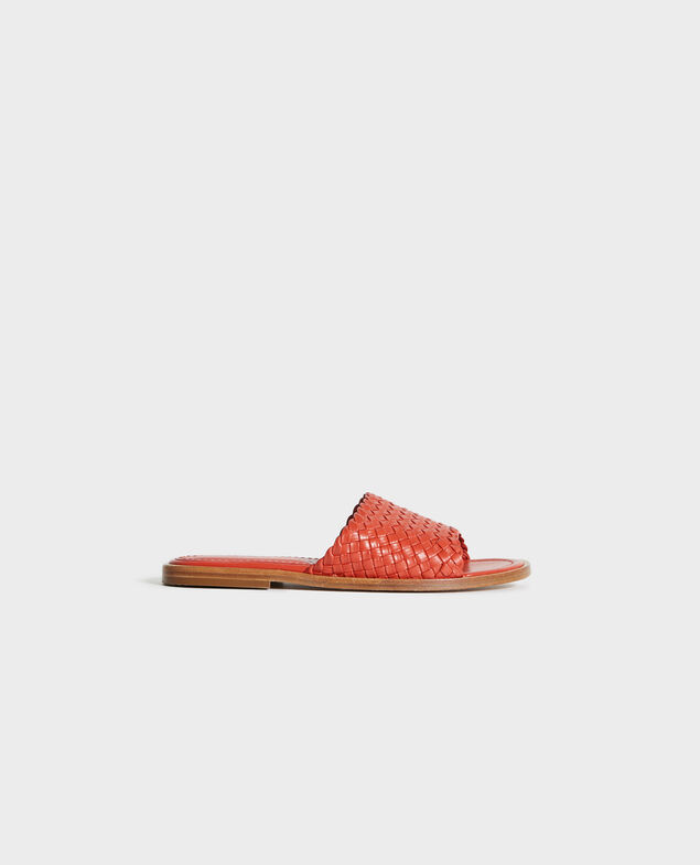 PAM - Leather sandals 29 dark orange