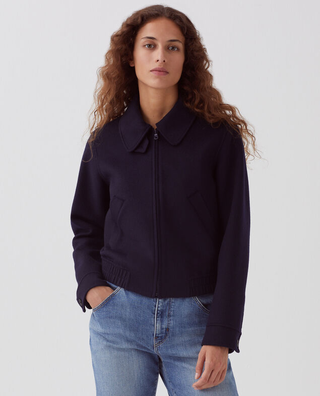 Wool blend jacket