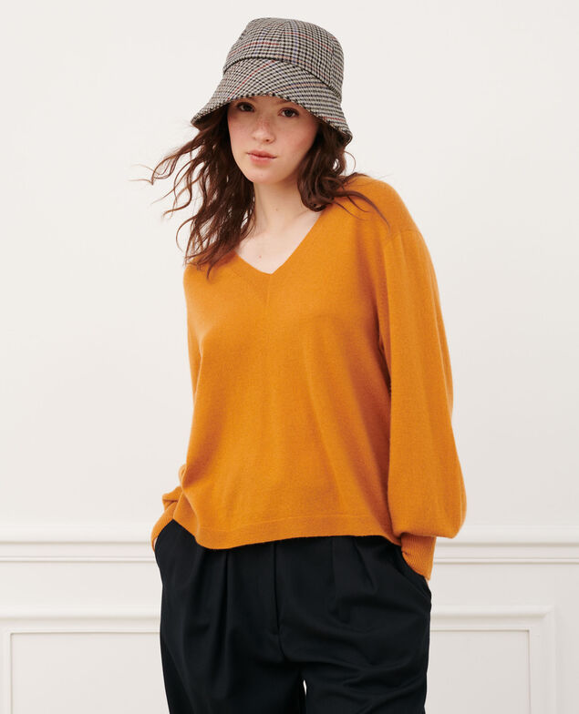 Loose cashmere 3D jumper Sudan brwn Paulmy