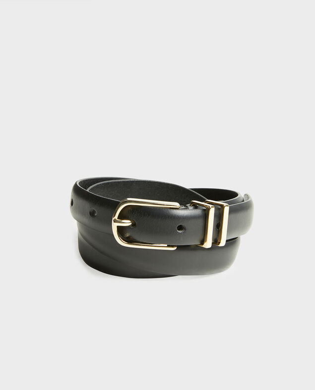 Leather belt Black beauty