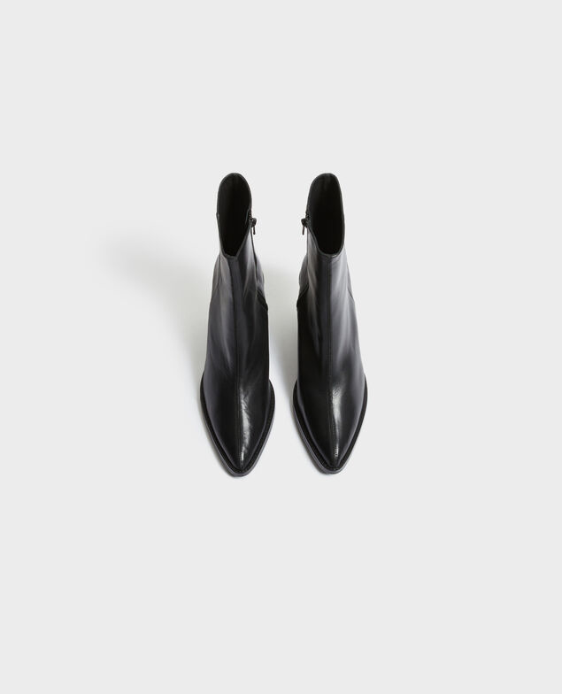 Leather cowboy boots
