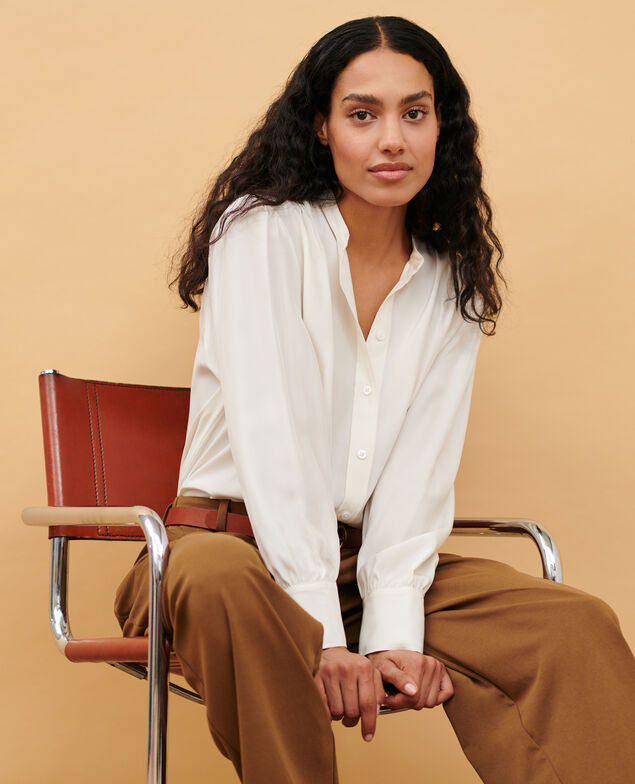 Silk shirt 4224 gardenia
