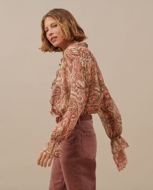 Long-sleeve blouse