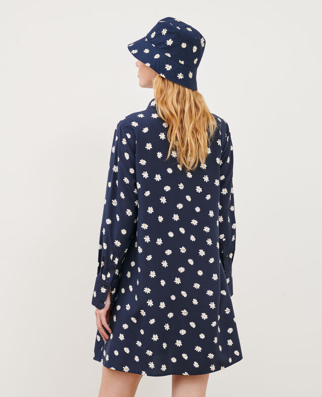 Silky shirt dress 0694 daisy