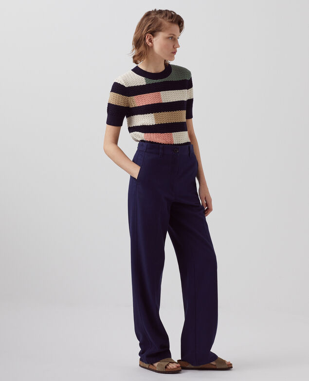 BLANDINE - Straight trousers