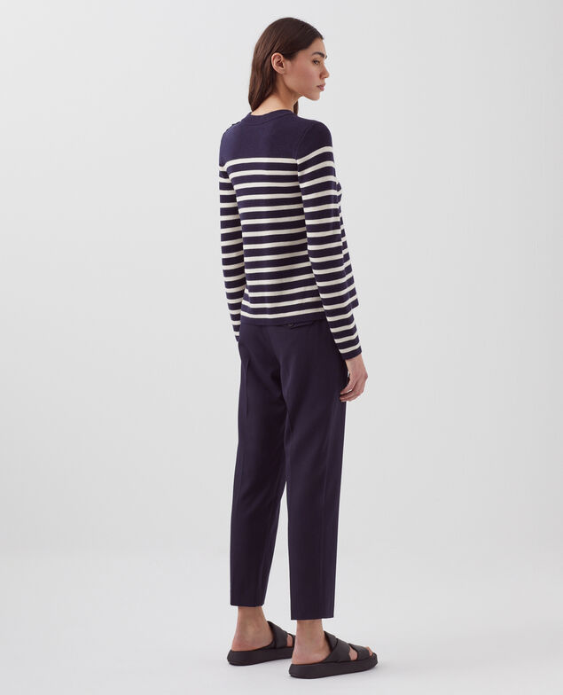 MADDY - Striped merino wool jumper