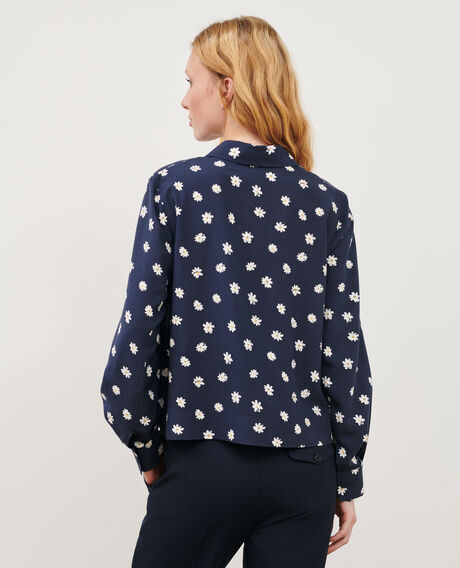 Silky printed shirt 0694 daisy 3sbl243v09