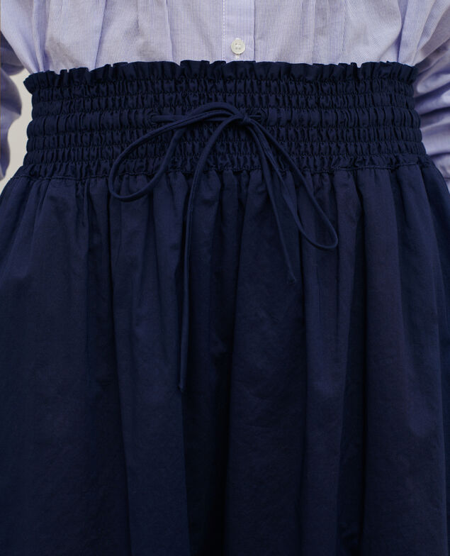 Maxi cotton skirt 68 blue 2ssk610c01