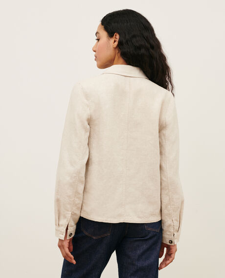 Linen jacket 0310 beige natural 3sja184f03