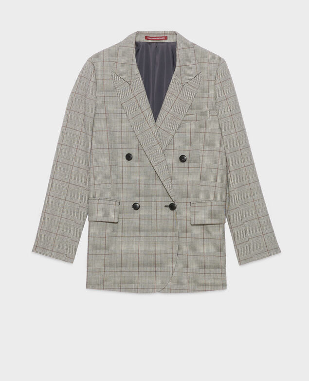 Oversize woollen jacket