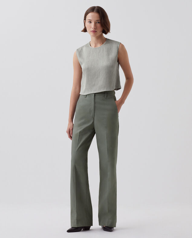 Textured vest top J050 shadow gray