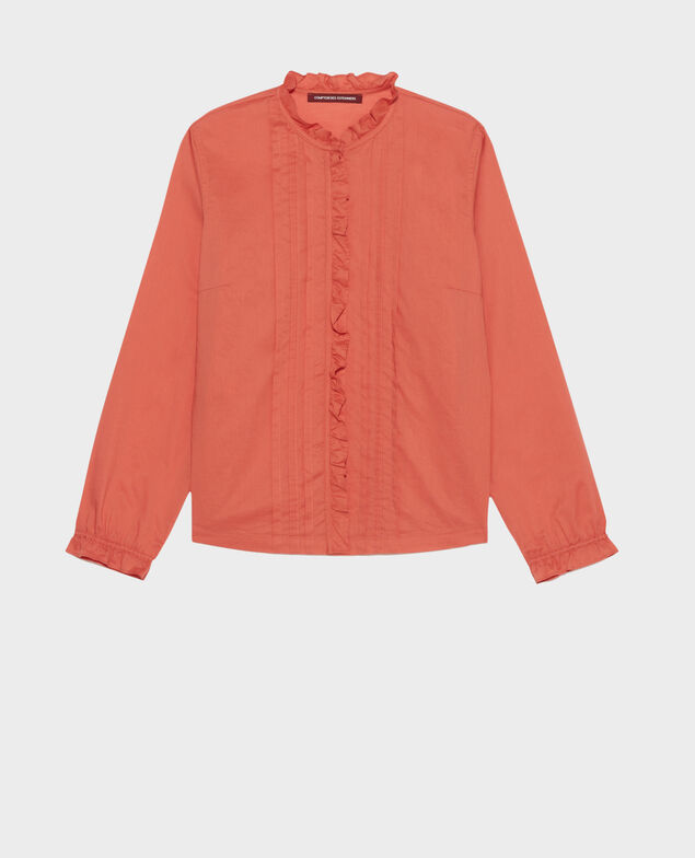 Cotton blouse 7021 21 light orange