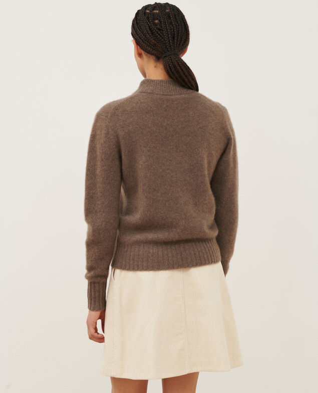 Cashmere polo neck jumper