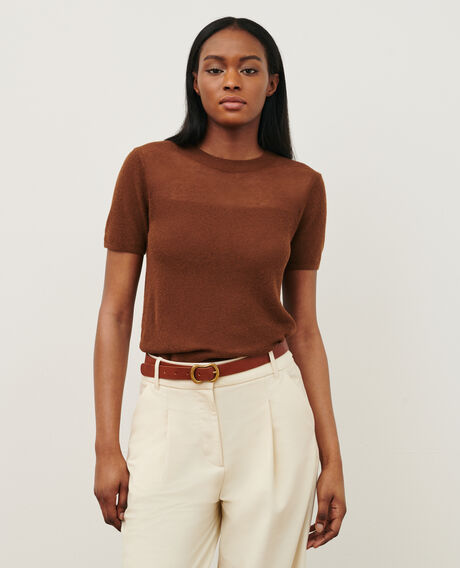 Short-sleeve top 0360 emperador brown 3sju147l02