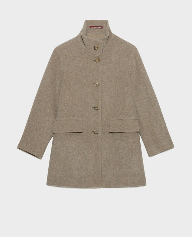 Wool blend short coat