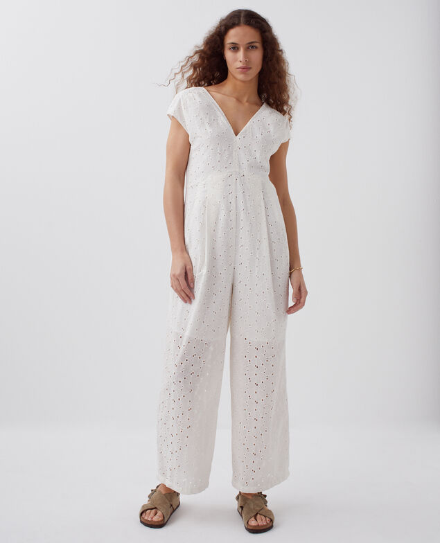 Broderie anglaise jumpsuit H003 white