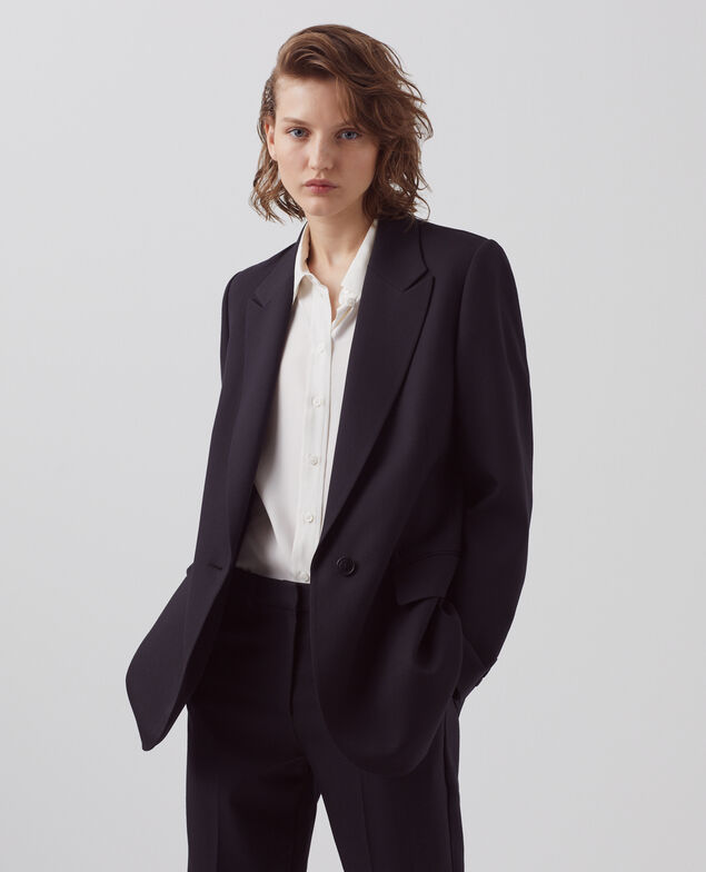 Wool blazer A091 black