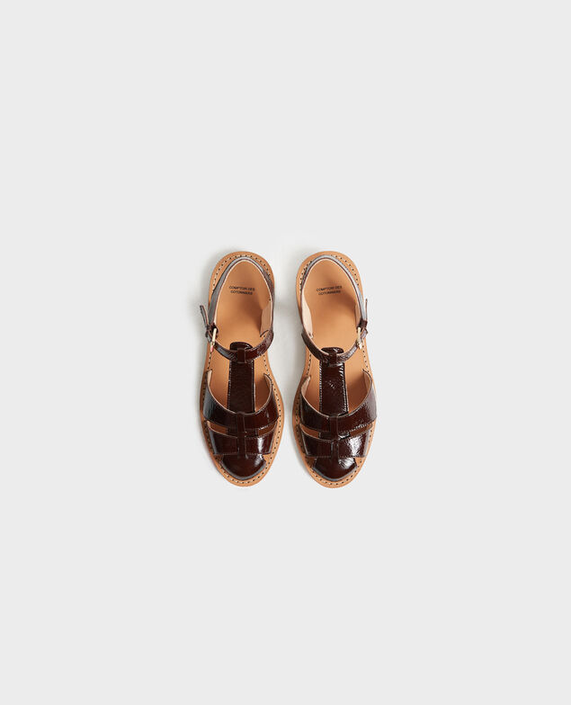 Patent leather sandals Mole