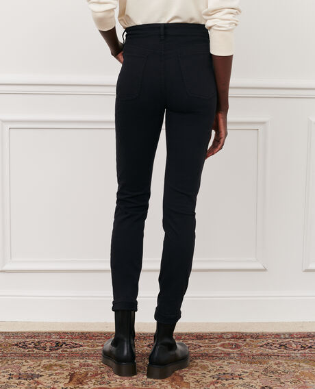 DANI - SKINNY - High-waisted 5 pocket jeans Black beauty Pozakiny