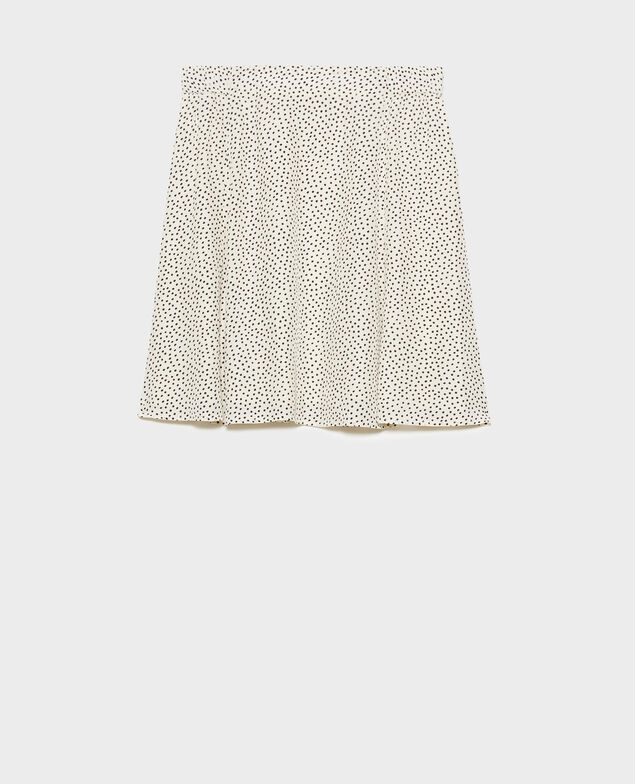 Printed mini skirt 7301c 124 print white