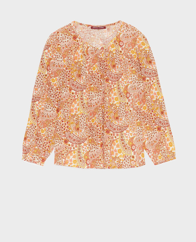Silky printed blouse