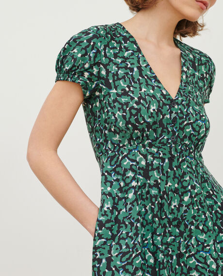 LUDIVINE - Silky printed dress
