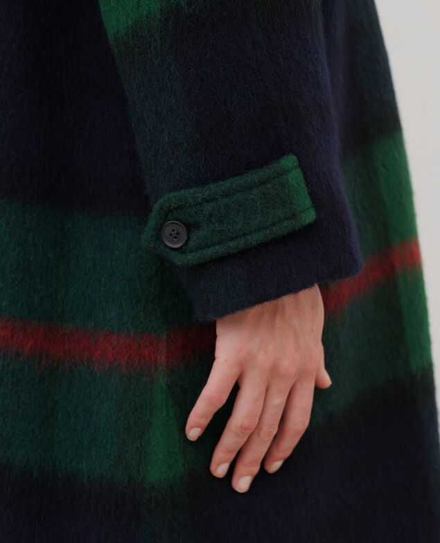 Long wool blend coat