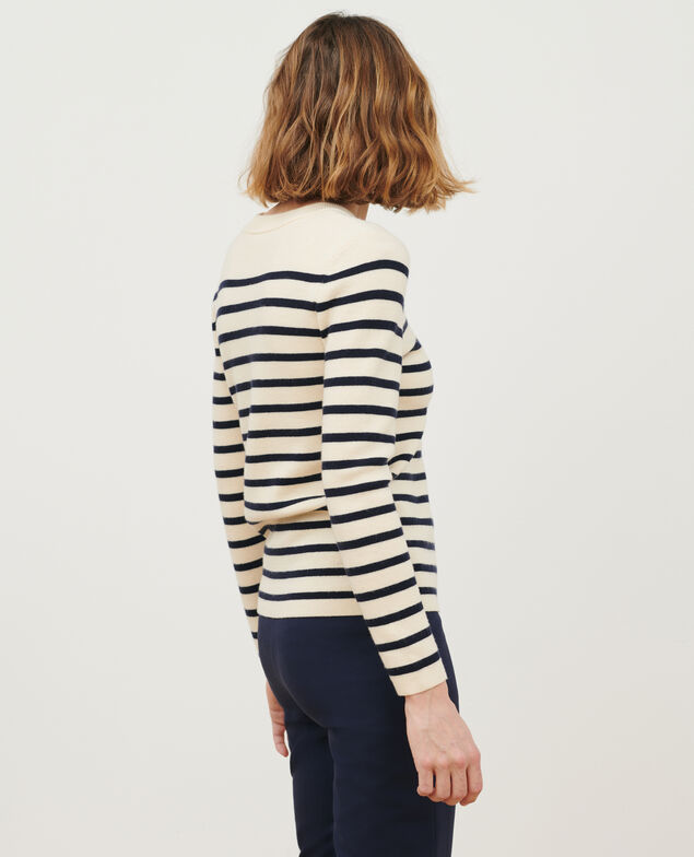 MADDY - Striped merino wool jumper