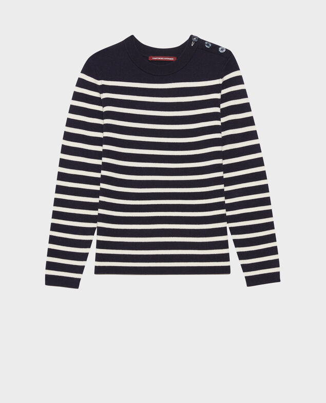 MADDY - Striped merino wool jumper