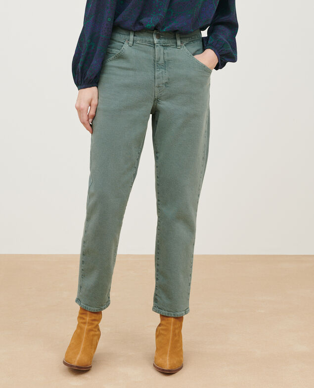 RITA - Slouchy jeans A592 dark green denim