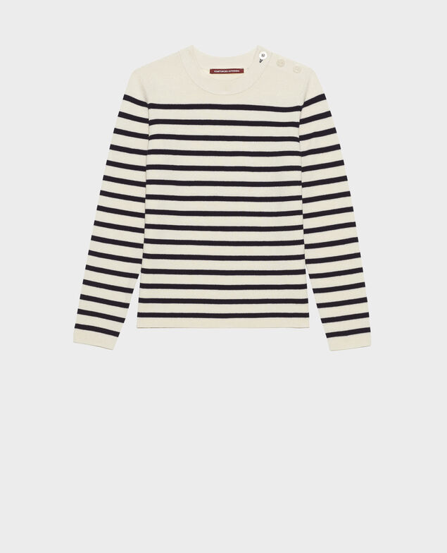 MADDY - Striped merino wool jumper