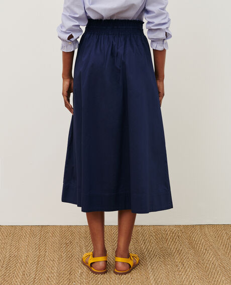 Maxi cotton skirt 68 blue 2ssk610c01