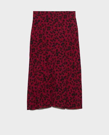 Printed maxi skirt 8807 17 red 2wsk285v10