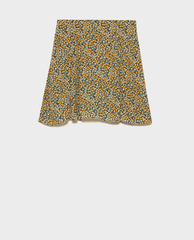 Printed mini skirt 8005c 116 print orange