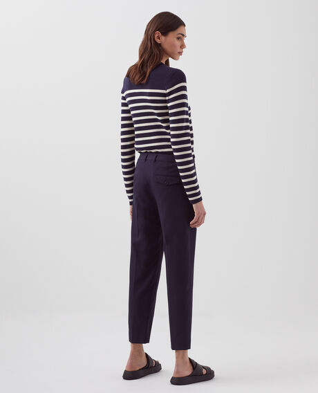 MARGUERITE - Cigarette trousers 7012c 69 navy 2wpa021w04