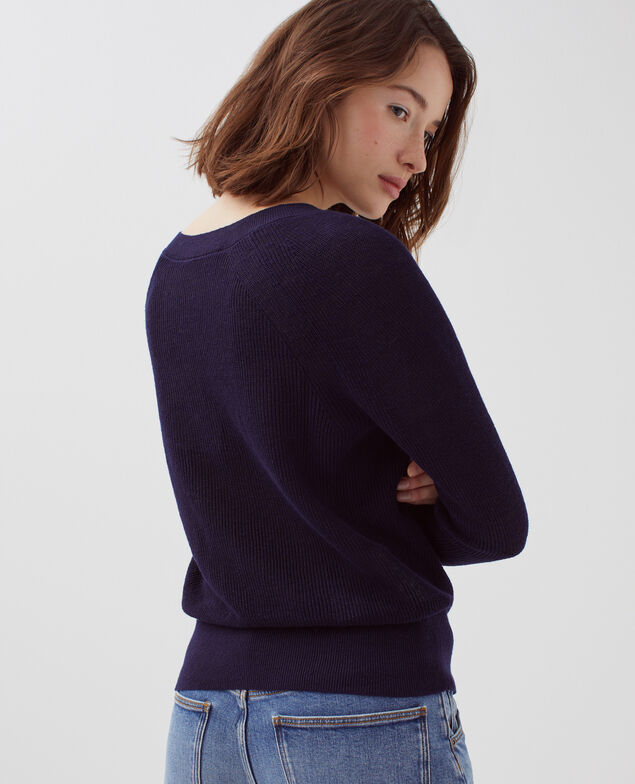 Long-sleeve cardigan H694 baritone blue