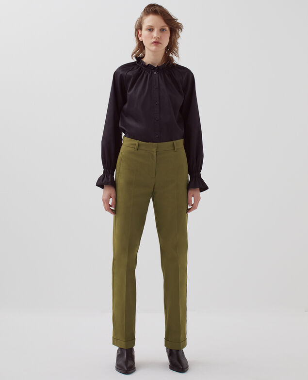 COLETTE - Straight trousers H570 military olive