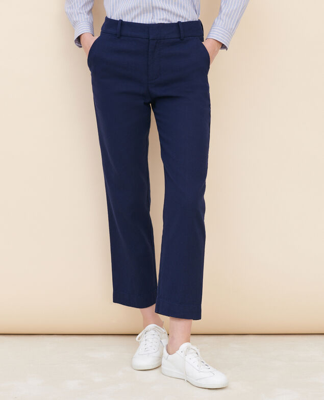 MARGUERITE - Cigarette trousers Maritime blue