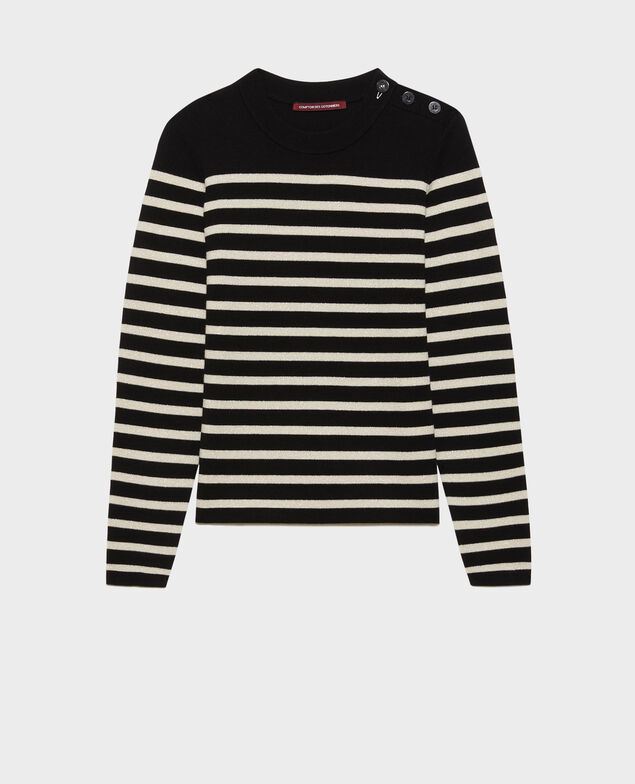 MADDY - Striped merino wool jumper