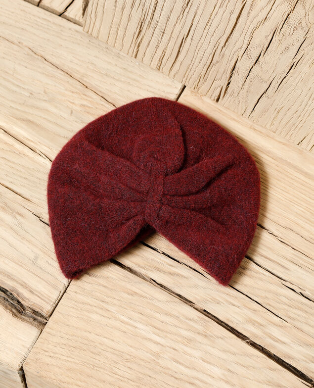 Turban-style hat Brown
