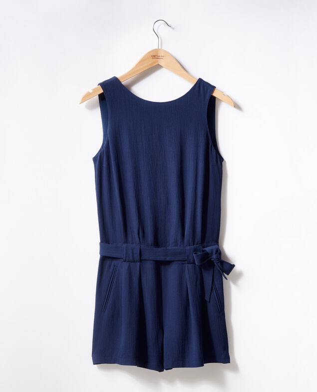 Playsuit with low-cut back Marine