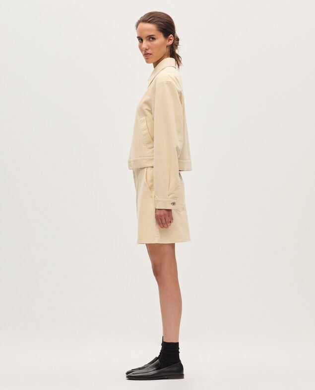 Corduroy jacket U010 off white