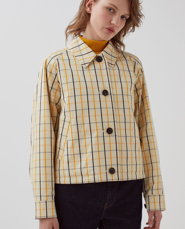 Jacket  I305 check beige