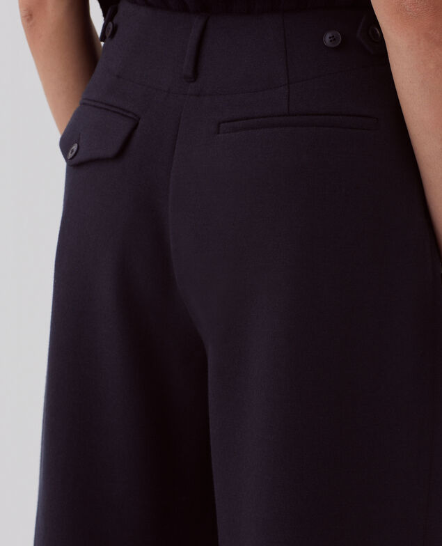 PEGGY - Carrot trousers I698 navy melange