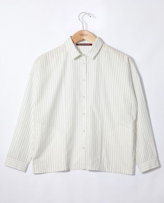 Straight-cut shirt White