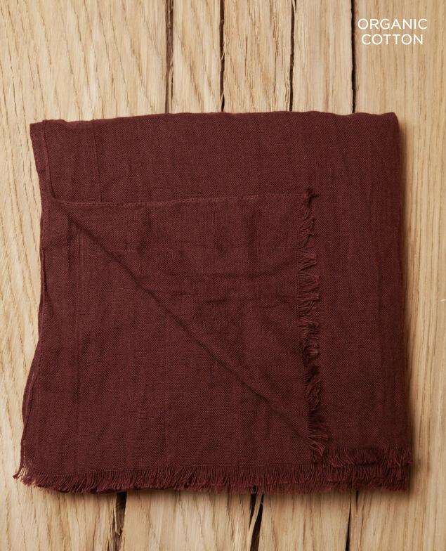 Organic cotton scarf Decadente chocolate