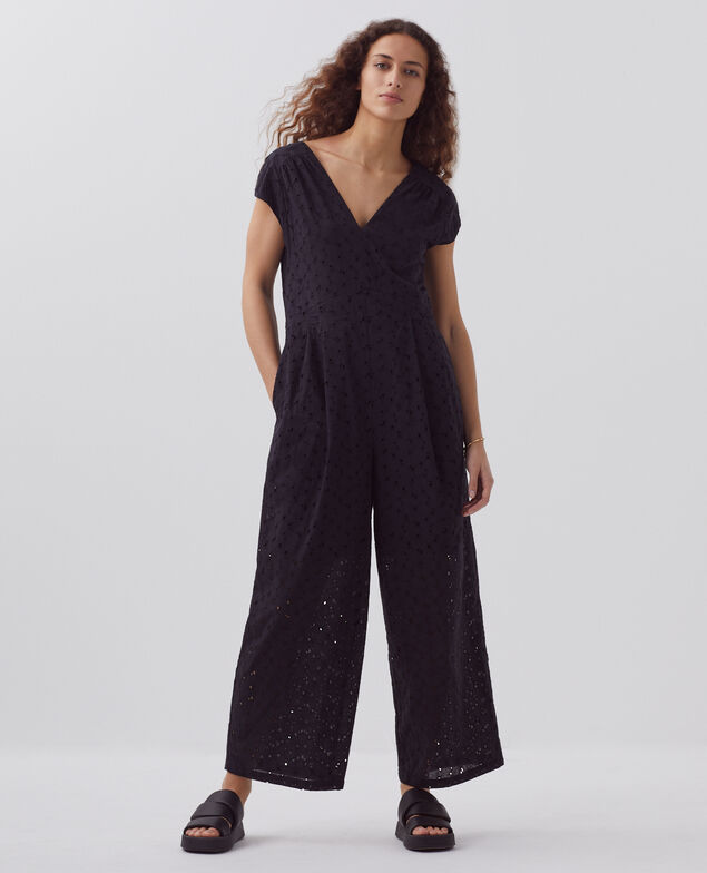 Broderie anglaise jumpsuit H091 black beauty