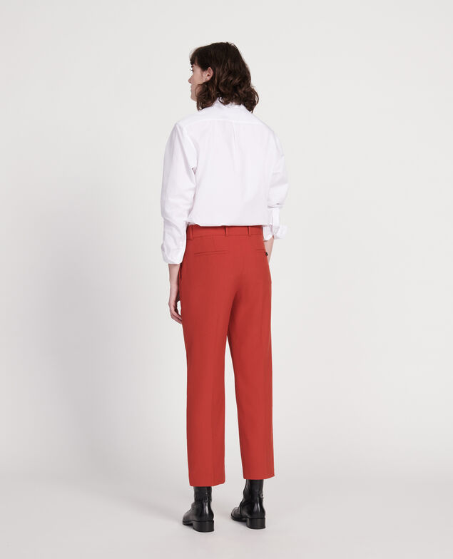 Smooth wool boyfriend trousers Ketchup