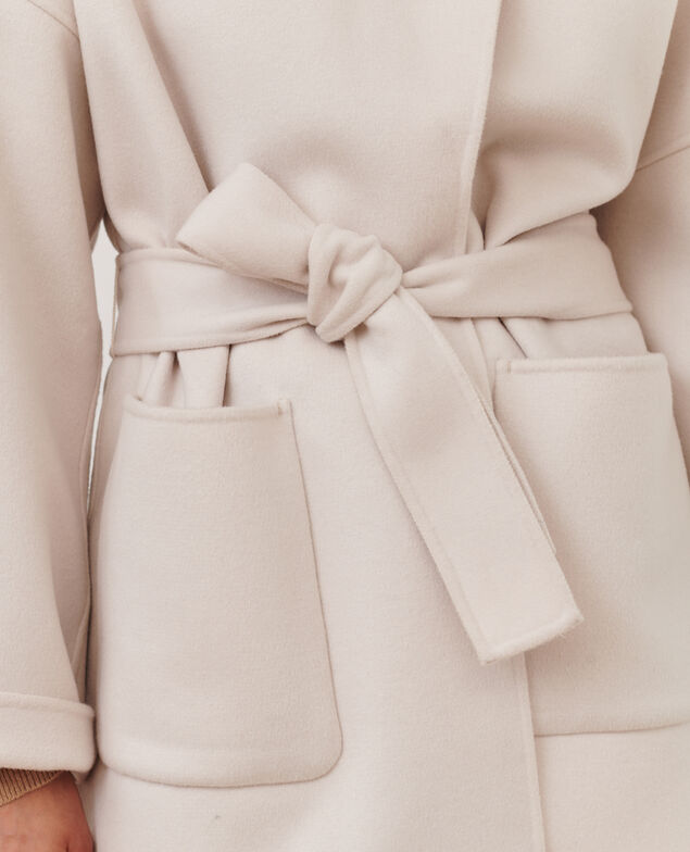 Double-sided wool and cashmere coat 6000c rainy day