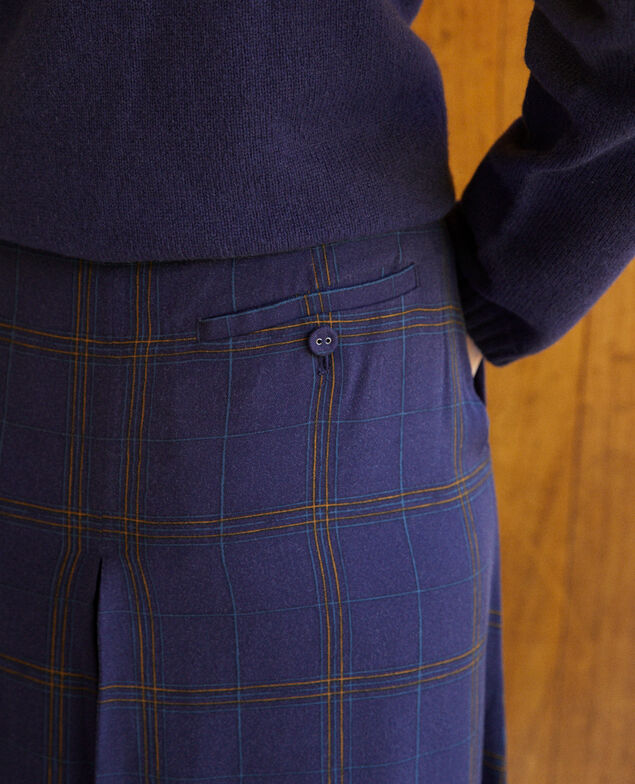  Flared culotte skirt Blue